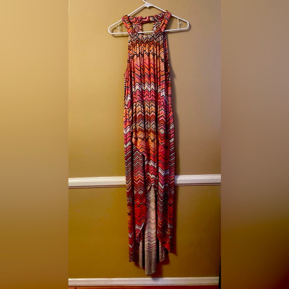 Jennifer Lopez high low maxi dress